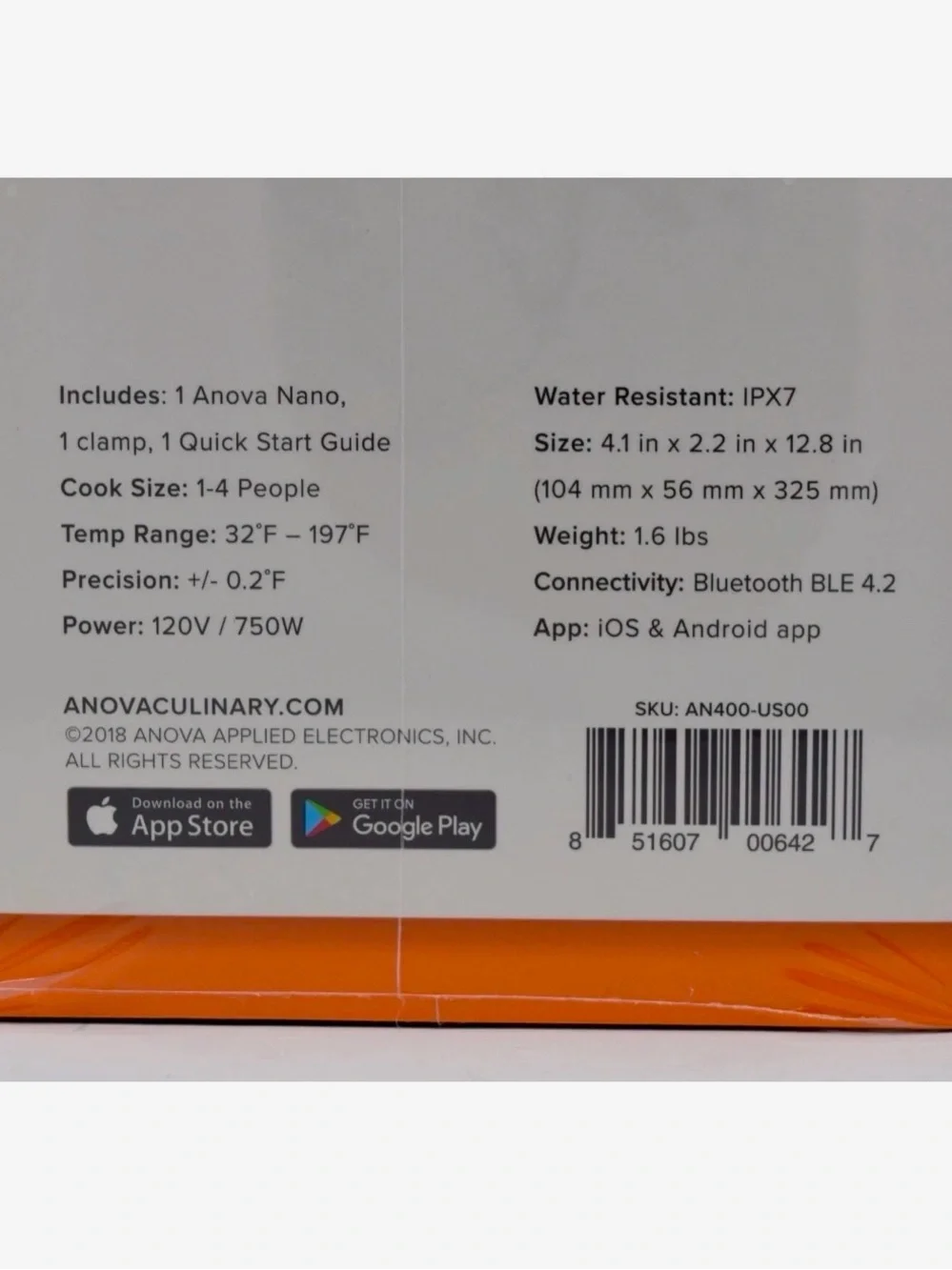 ANOVA NANO PREVISION COOKER / sealed NIB